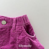 ［ELLY MOLLY］Vivi frill corduroy pants