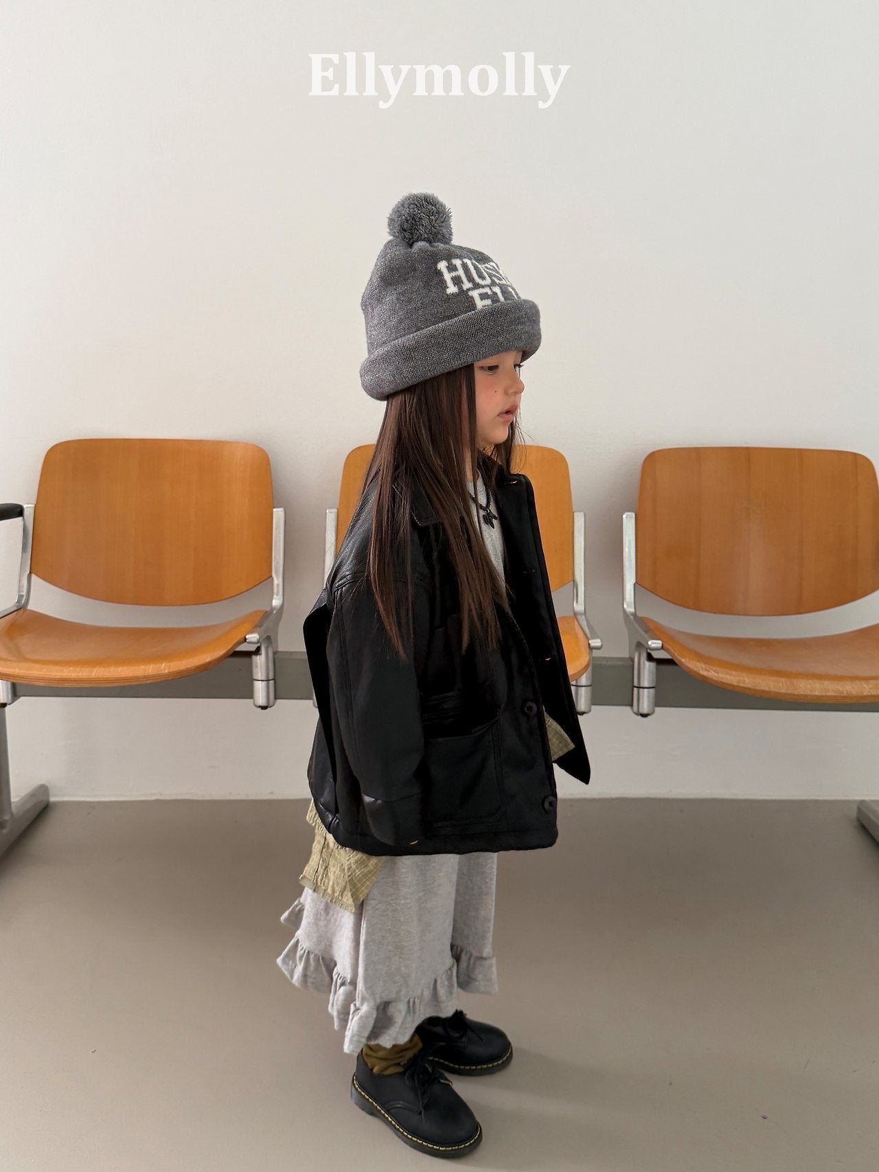 ［ELLY MOLLY］Long frill one-piece (kids & mom)