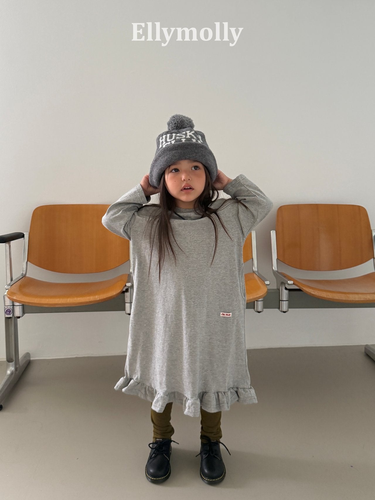 ［ELLY MOLLY］Long frill one-piece (kids & mom)