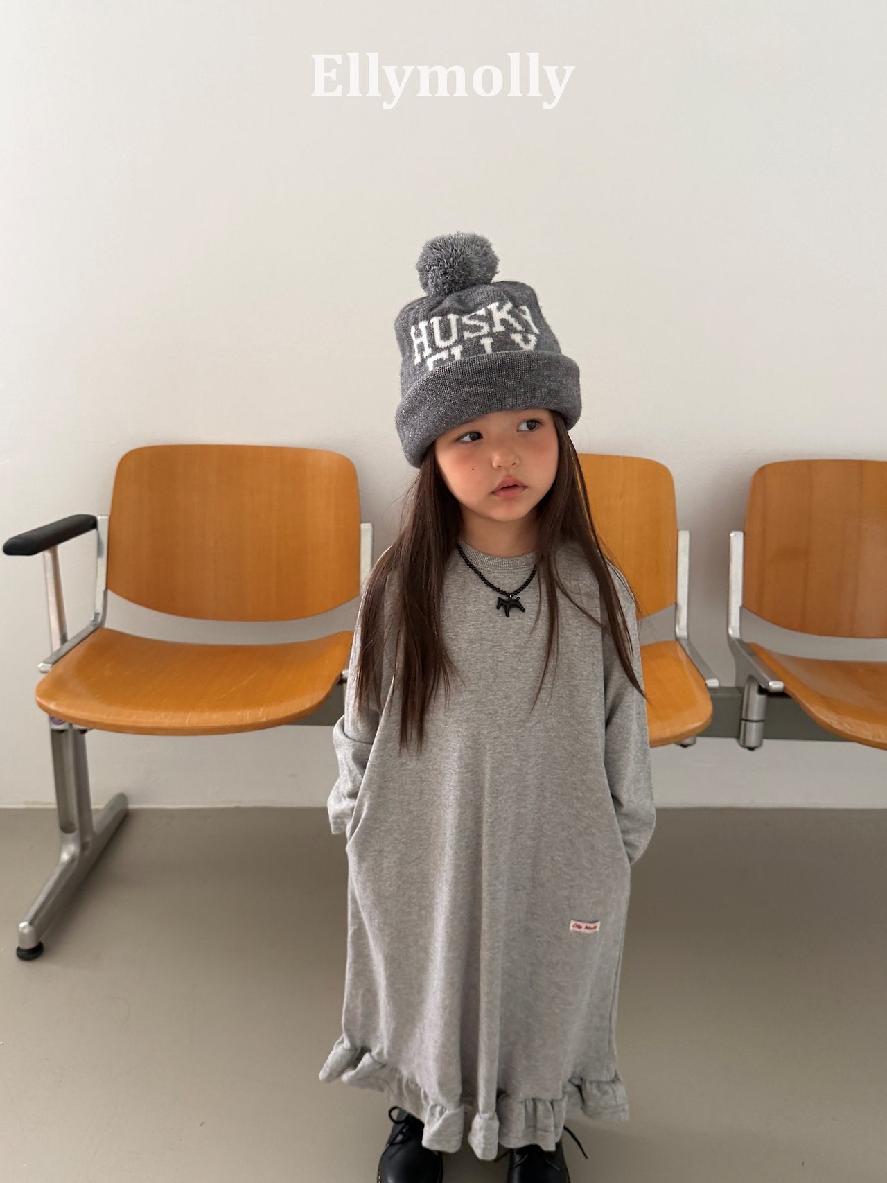 ［ELLY MOLLY］Long frill one-piece (kids & mom)