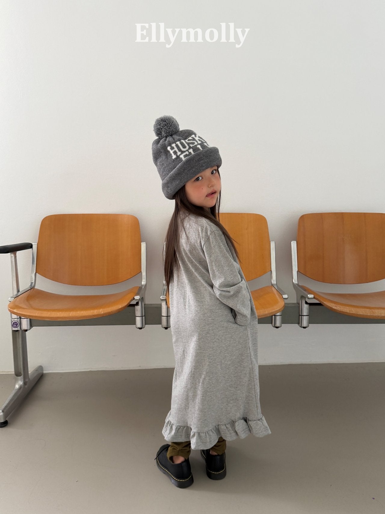 ［ELLY MOLLY］Long frill one-piece (kids & mom)