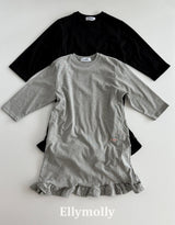 ［ELLY MOLLY］Long frill one-piece (kids & mom)