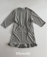 ［ELLY MOLLY］Long frill one-piece (kids & mom)