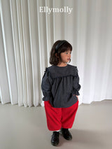 ［ELLY MOLLY］Mask check blouse