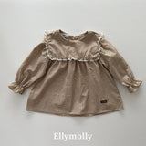 ［ELLY MOLLY］Mask check blouse