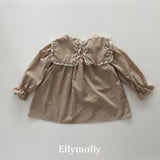 ［ELLY MOLLY］Mask check blouse