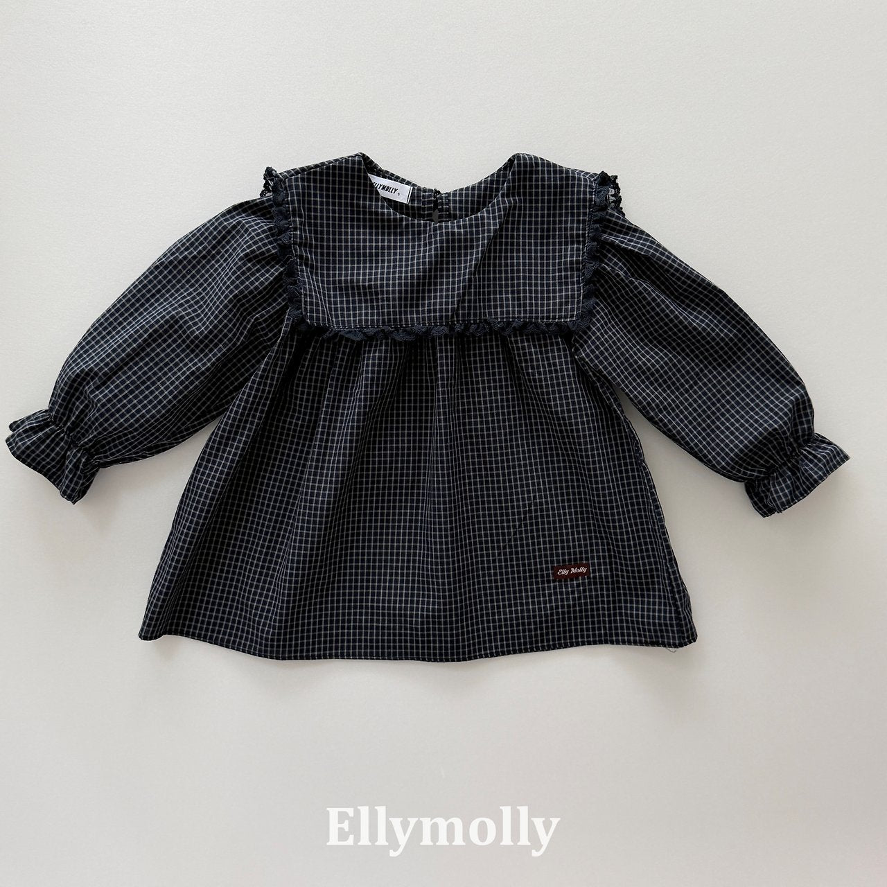 ［ELLY MOLLY］Mask check blouse