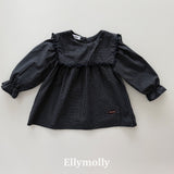 ［ELLY MOLLY］Mask check blouse