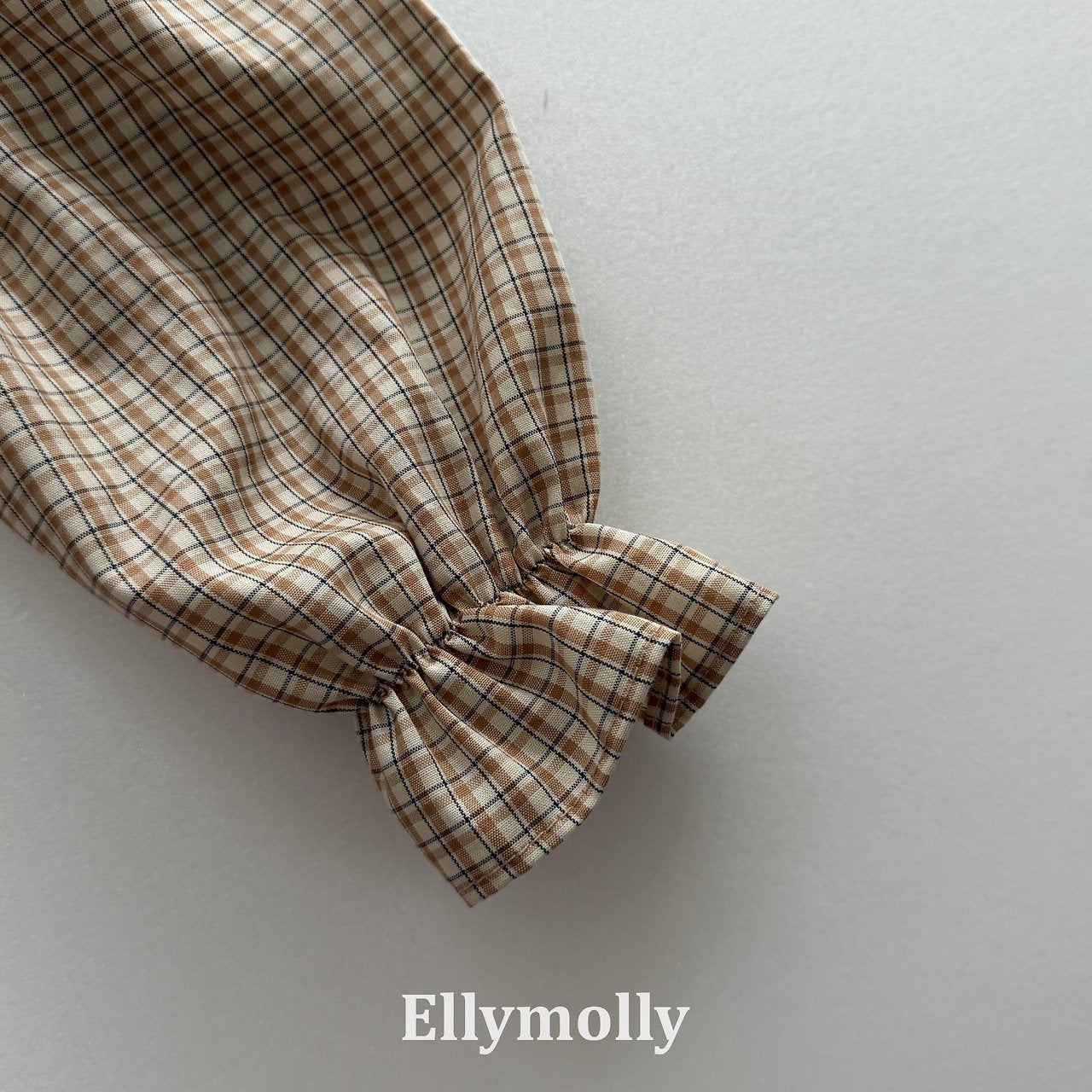 ［ELLY MOLLY］Mask check blouse