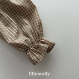 ［ELLY MOLLY］Mask check blouse