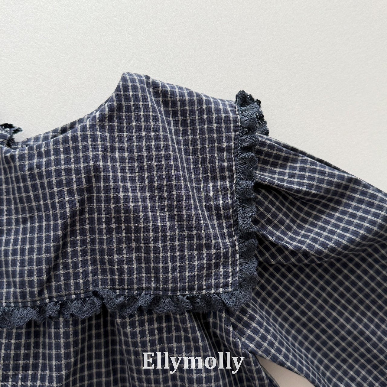 ［ELLY MOLLY］Mask check blouse