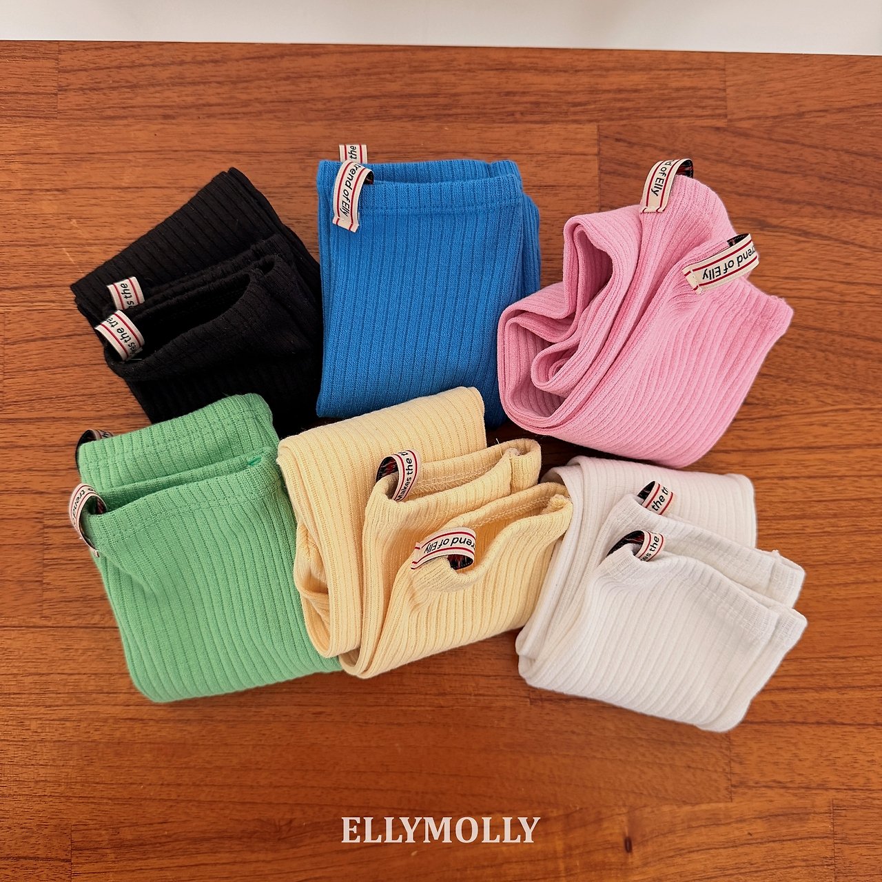 ［ELLY MOLLY］Color rib socks