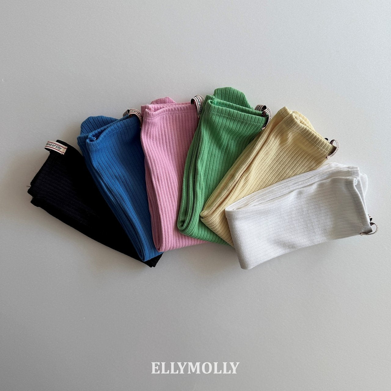 ［ELLY MOLLY］Color rib socks