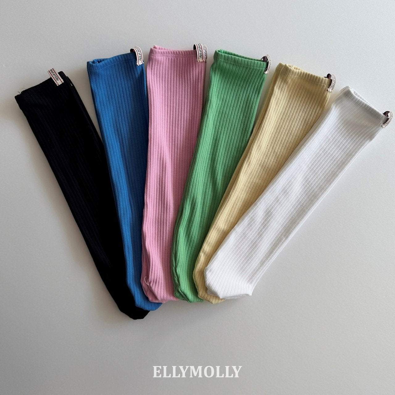 ［ELLY MOLLY］Color rib socks