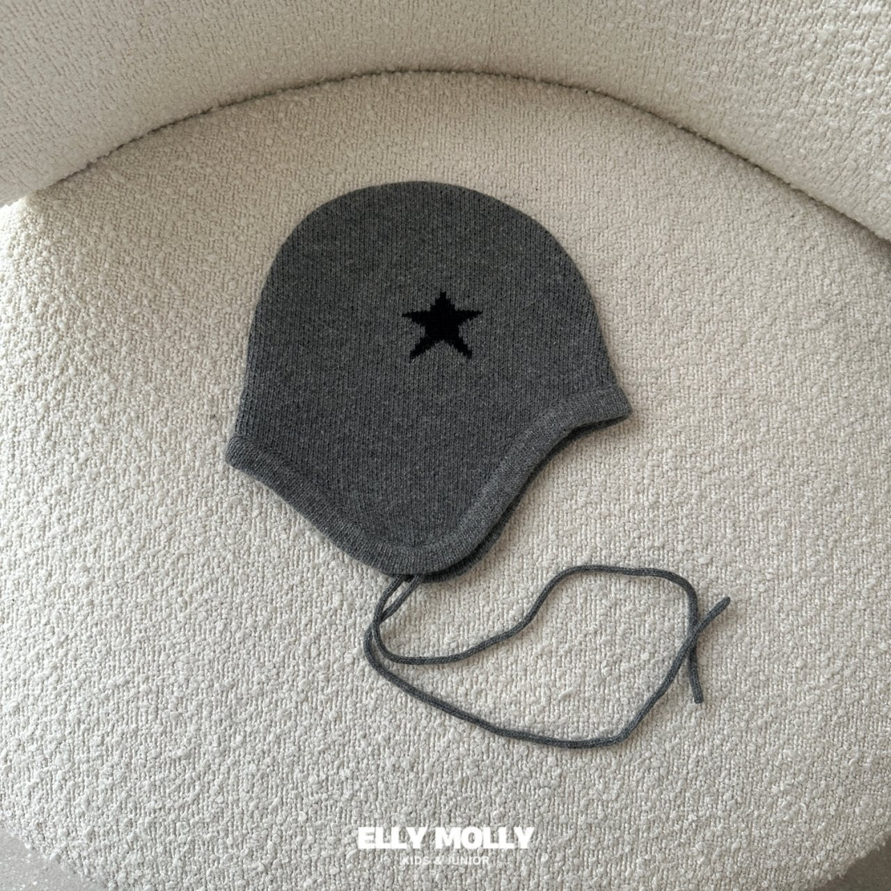 ［ELLY MOLLY］Jaqguard knit beanie