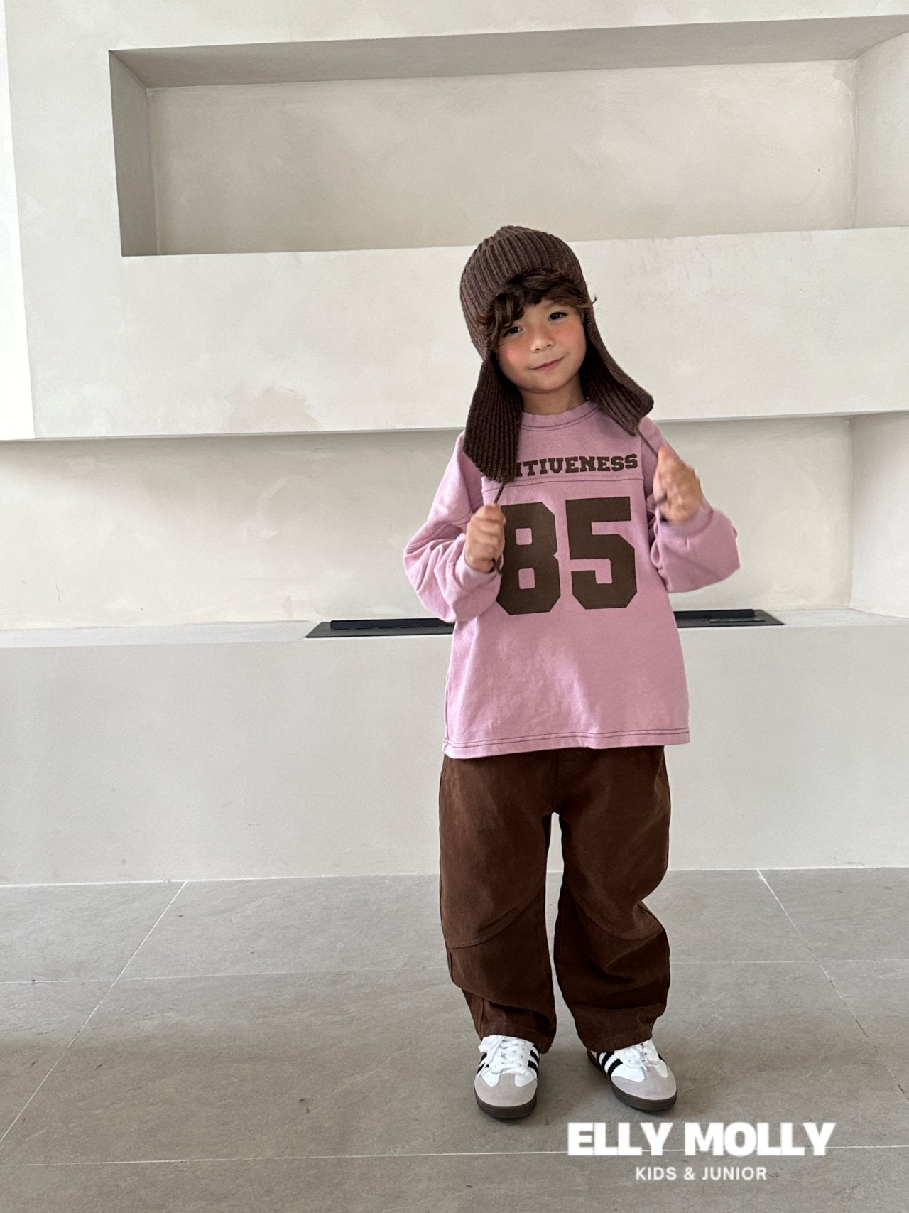 ［ELLY MOLLY］Elly knit trendy beanie