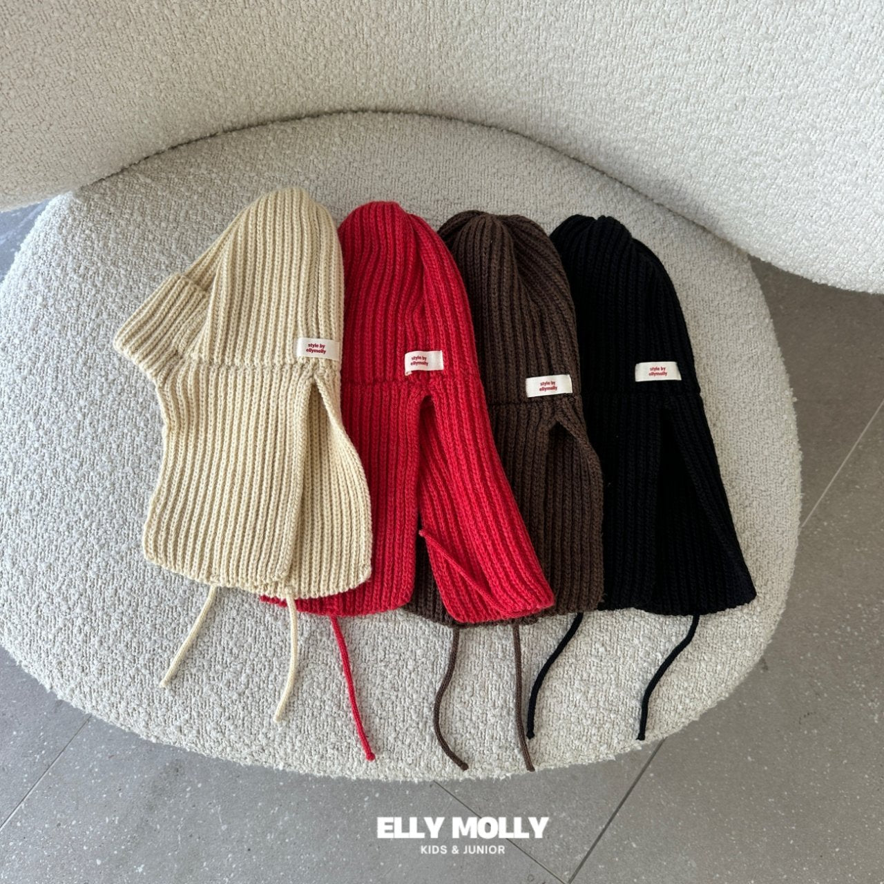 ［ELLY MOLLY］Elly knit trendy beanie