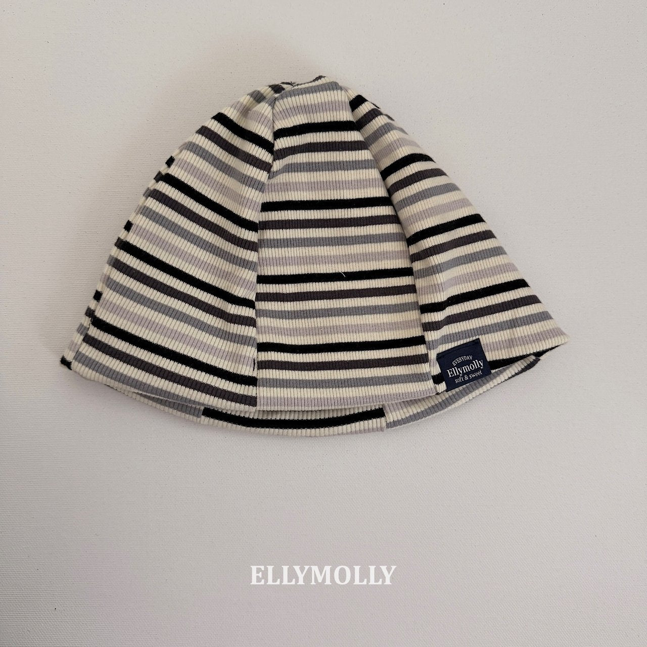 ［ELLY MOLLY］Switch stripe beanie