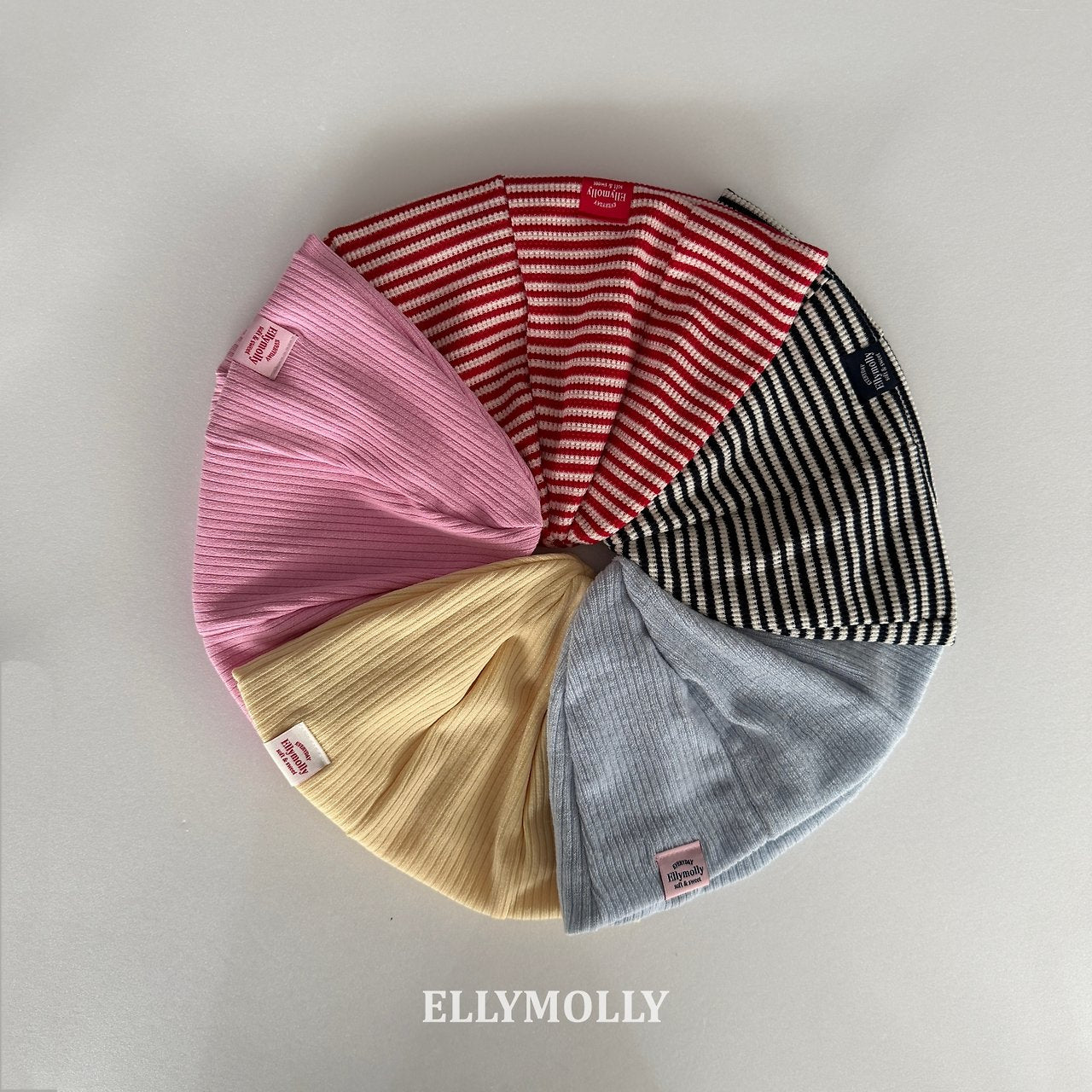 ［ELLY MOLLY］All day rib beanie