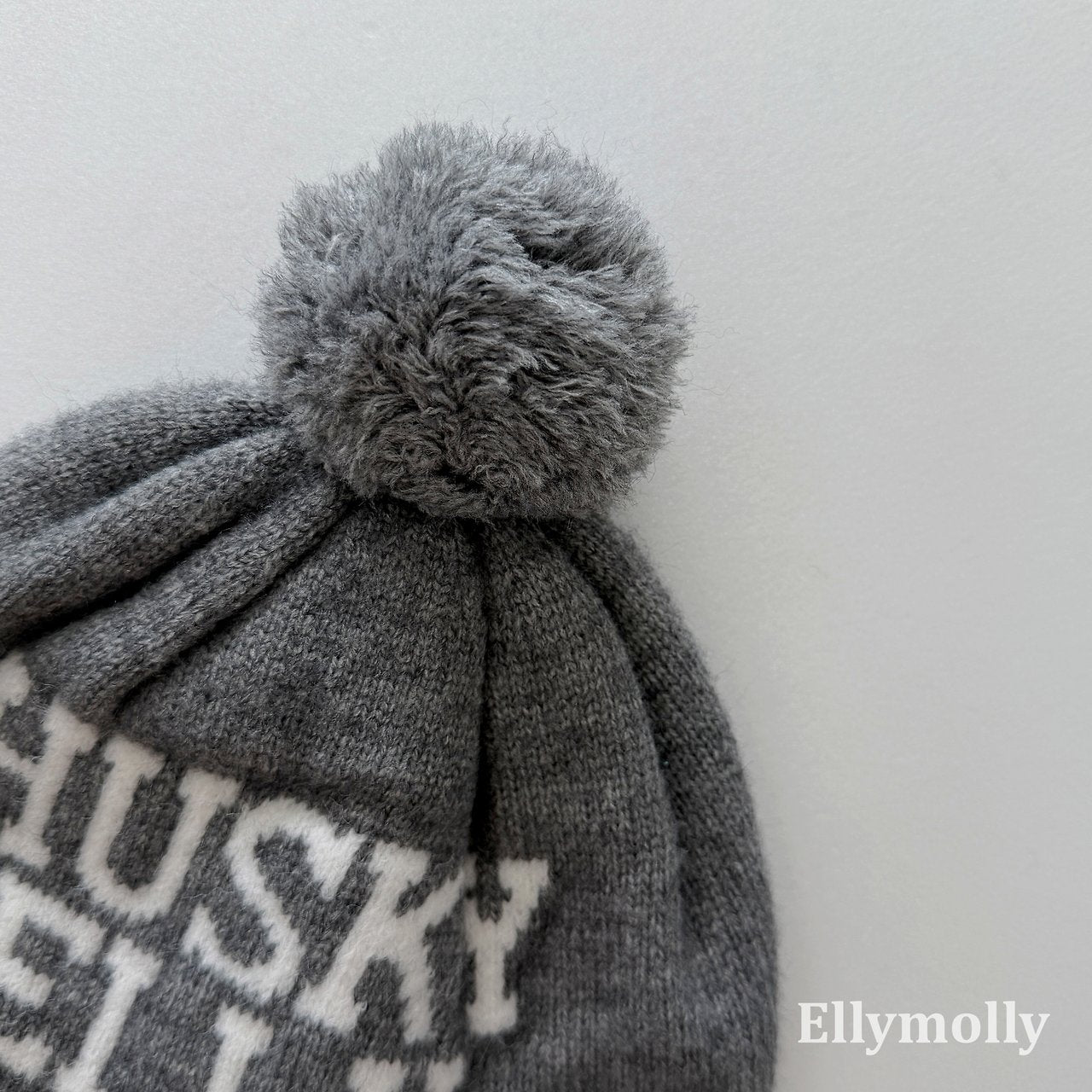 ［ELLY MOLLY］Husky pompom beanire