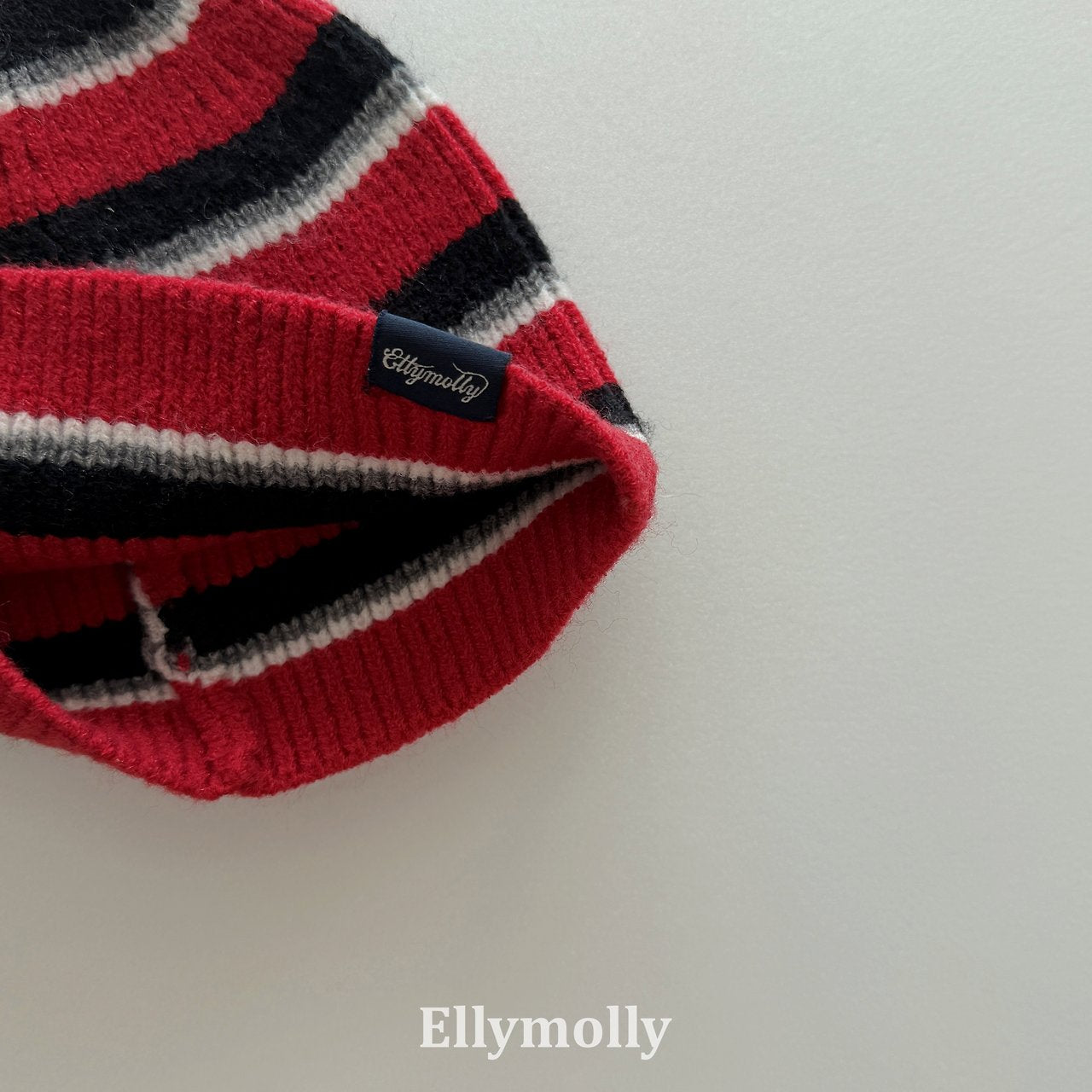 ［ELLY MOLLY］Retro stripe beanie