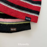 ［ELLY MOLLY］Retro stripe beanie