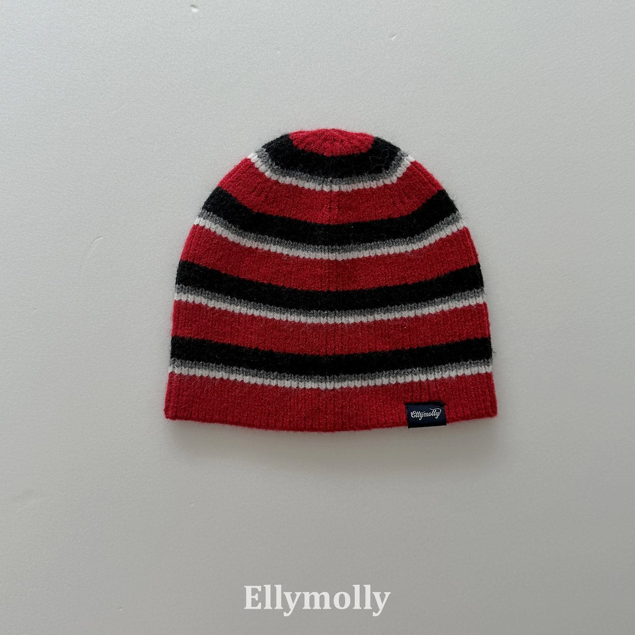 ［ELLY MOLLY］Retro stripe beanie