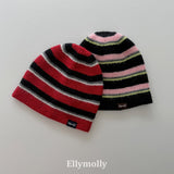 ［ELLY MOLLY］Retro stripe beanie