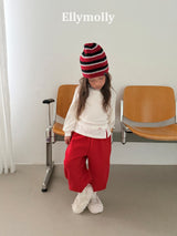 ［ELLY MOLLY］Retro stripe beanie
