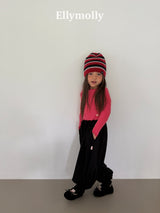 ［ELLY MOLLY］Retro stripe beanie