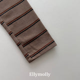 ［ELLY MOLLY］Diver stripe crop tee