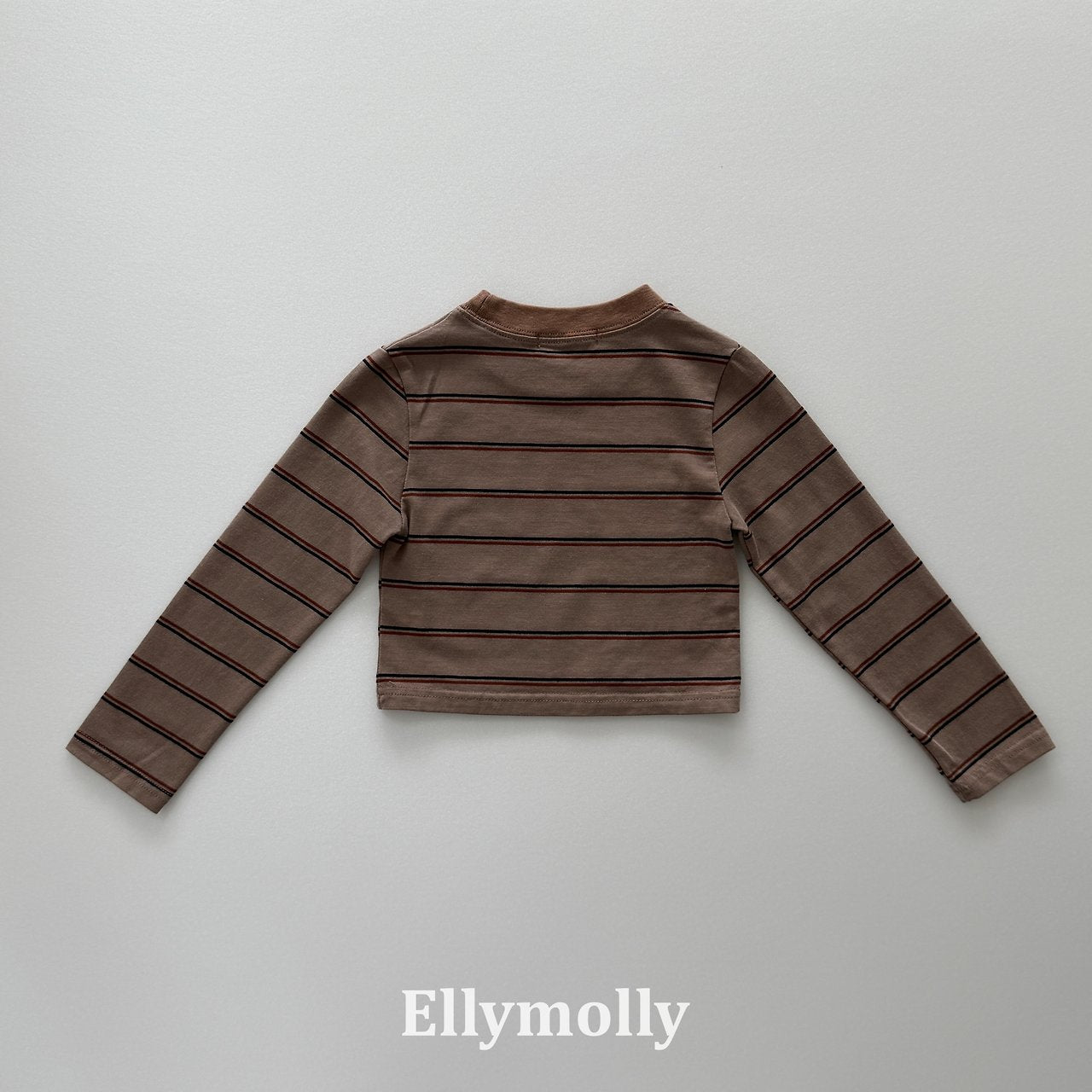 ［ELLY MOLLY］Diver stripe crop tee