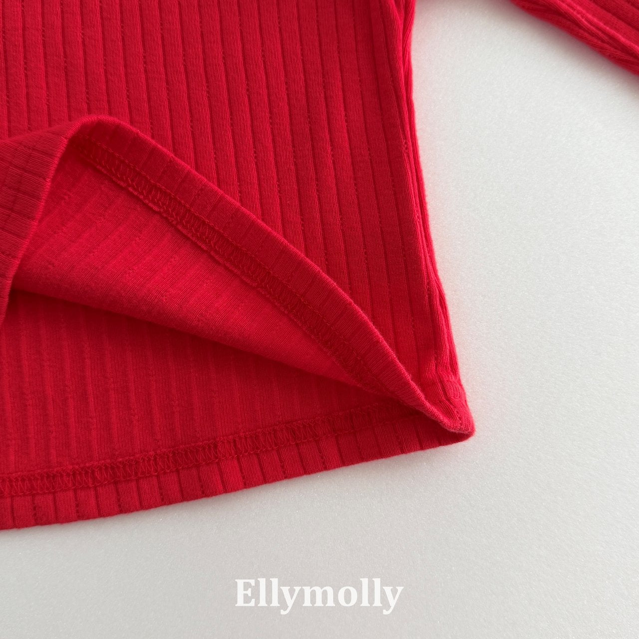 ［ELLY MOLLY］Pico lace lip tee