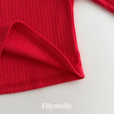 ［ELLY MOLLY］Pico lace lip tee