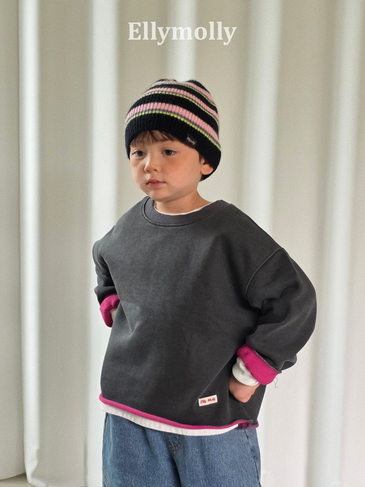 ［ELLY MOLLY］Rough two tone mtm
