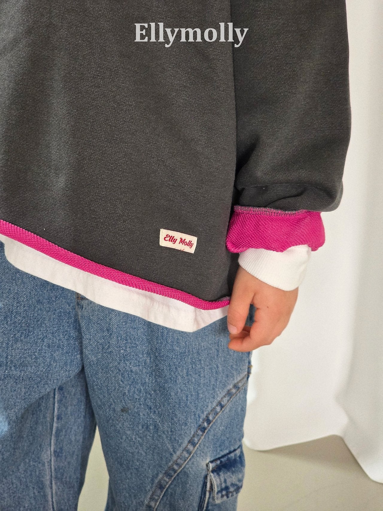 ［ELLY MOLLY］Rough two tone mtm