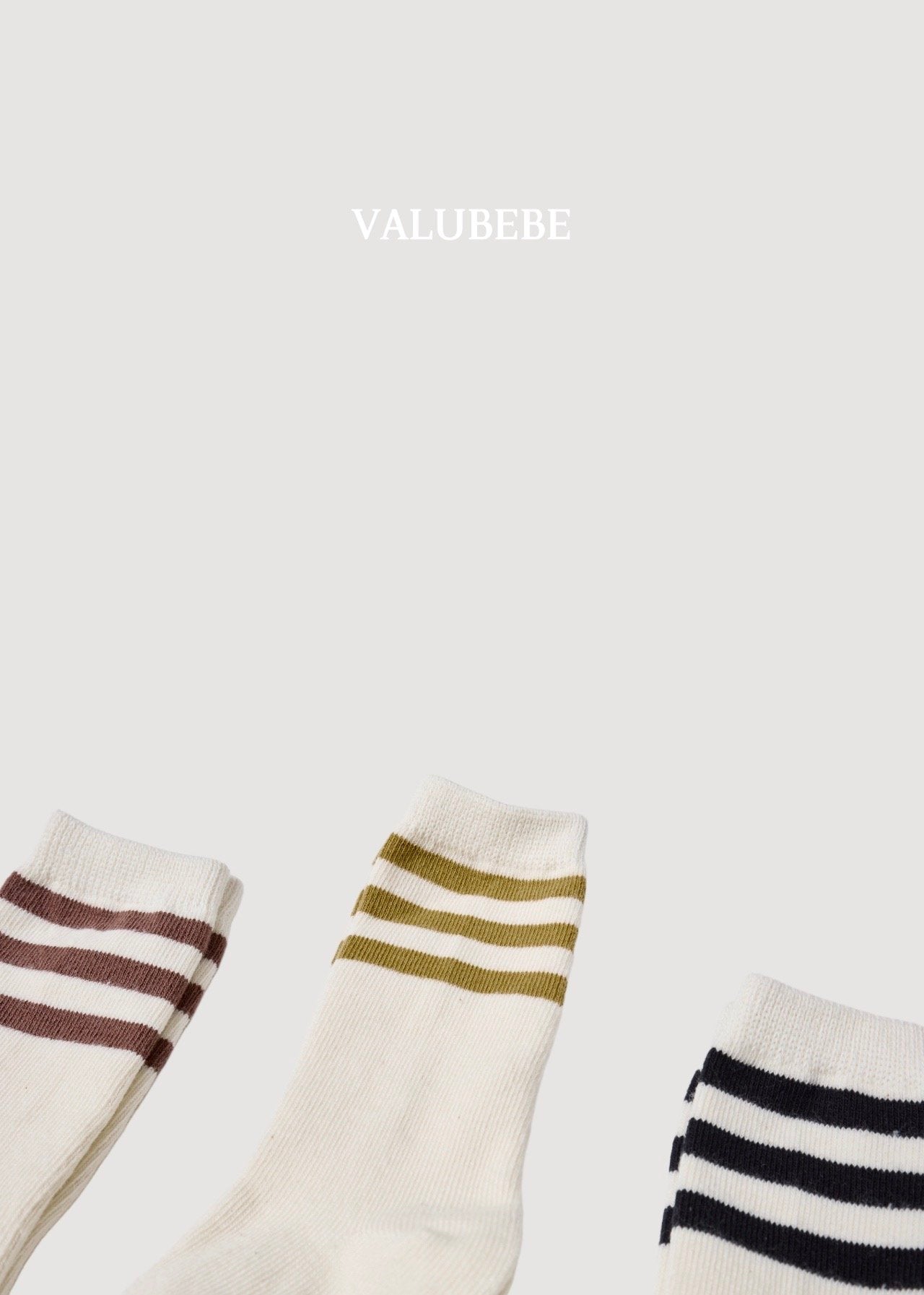 ［valubebe］Basic line socks