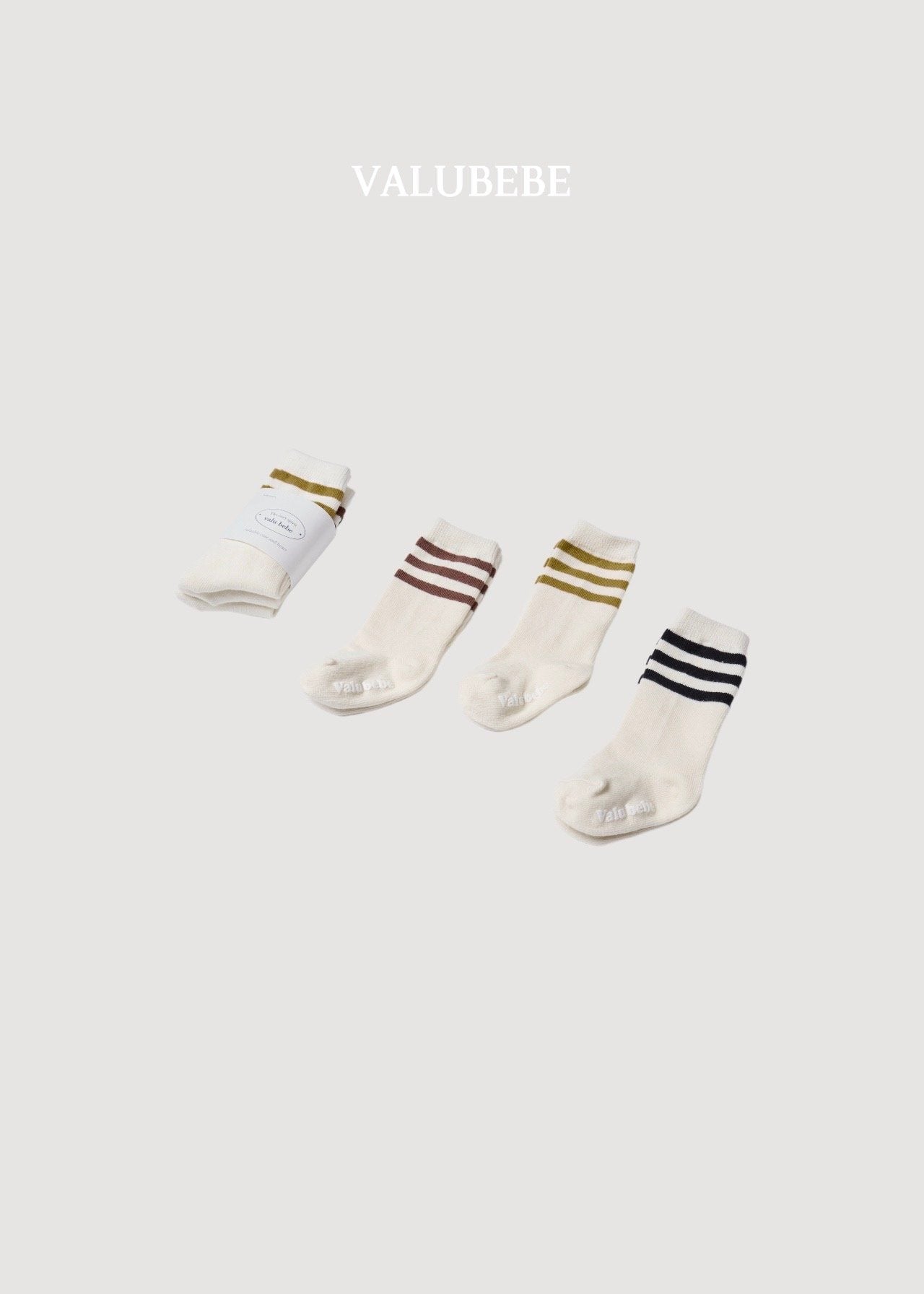 ［valubebe］Basic line socks