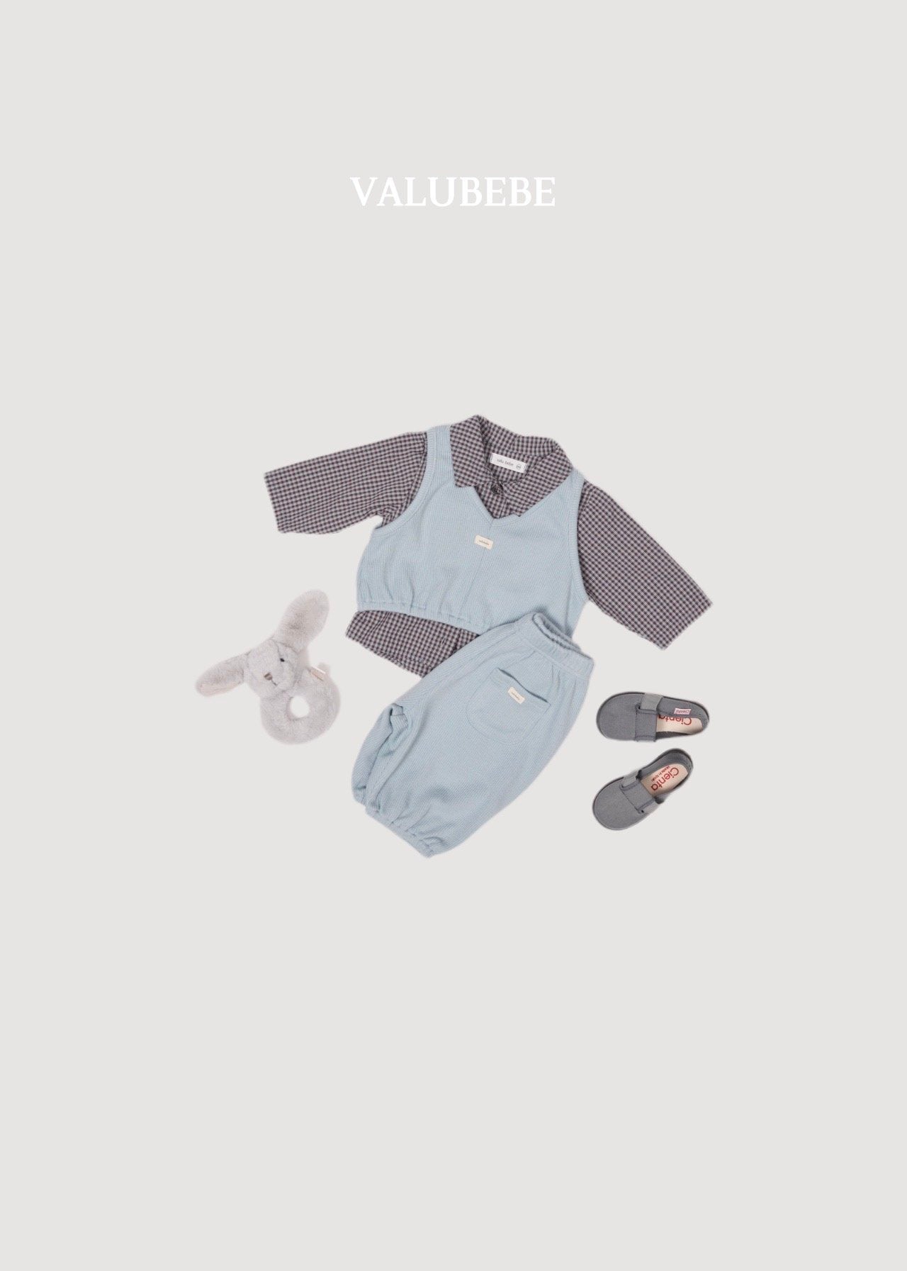 ［valubebe］Check shirt