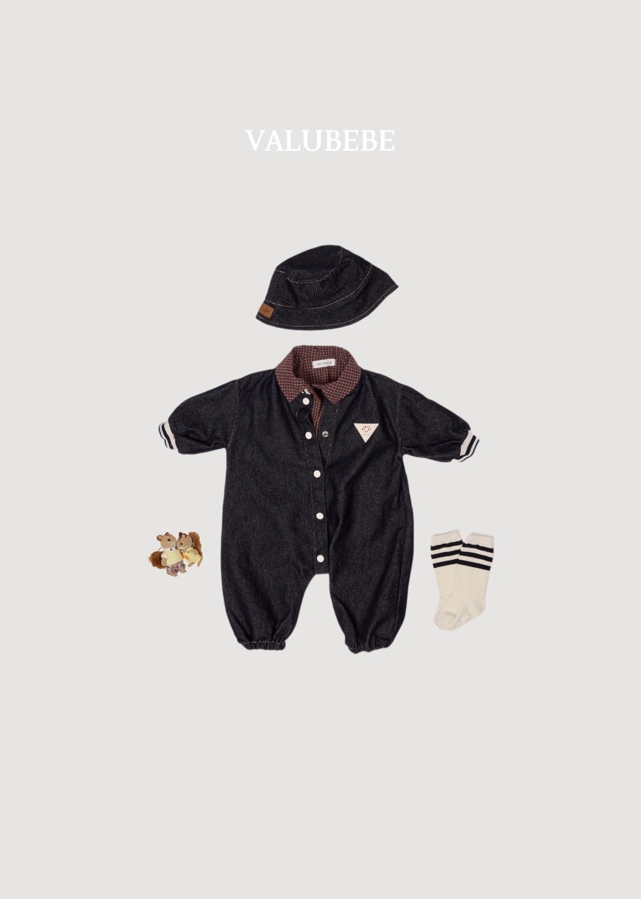 ［valubebe］Check shirt