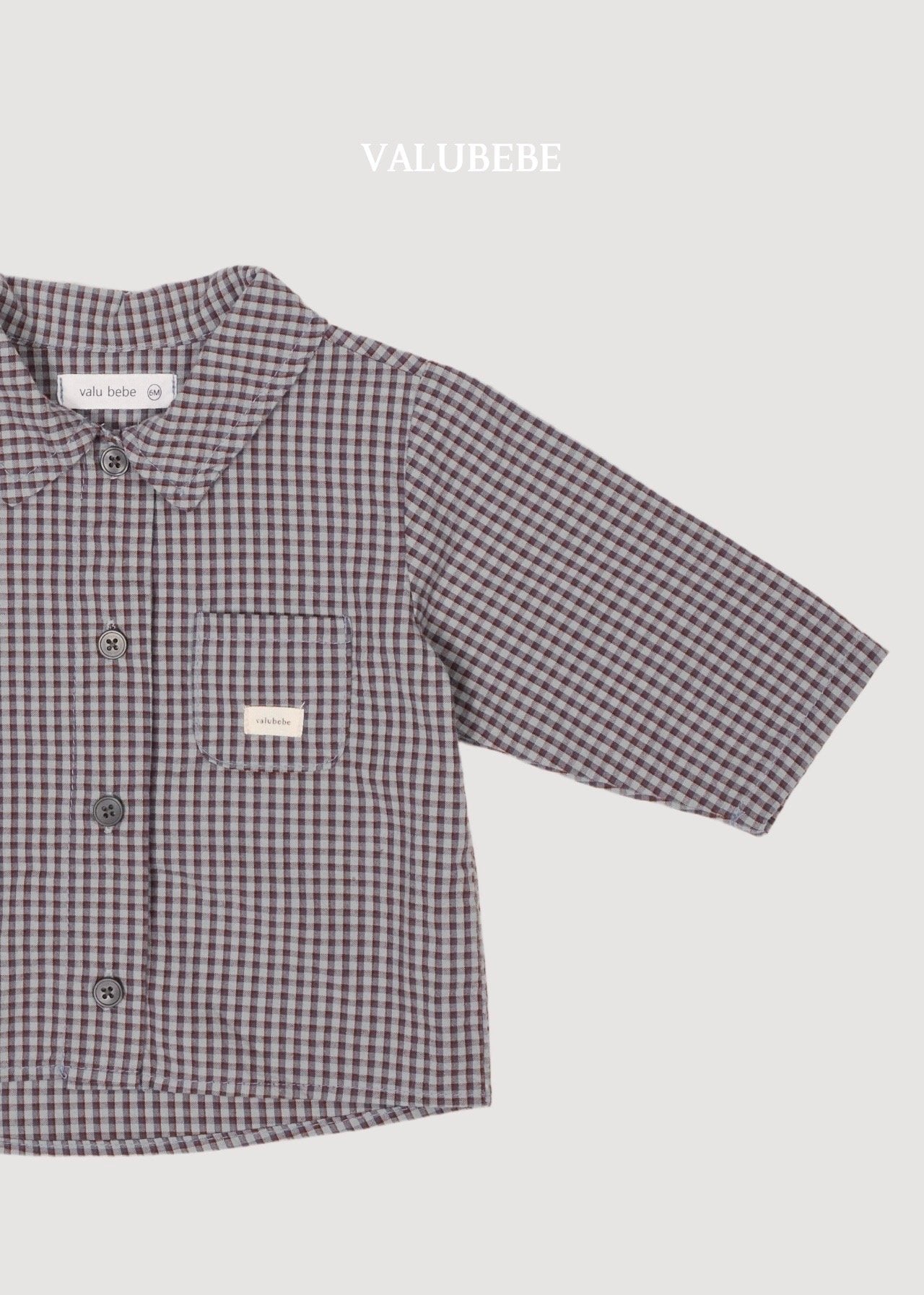 ［valubebe］Check shirt
