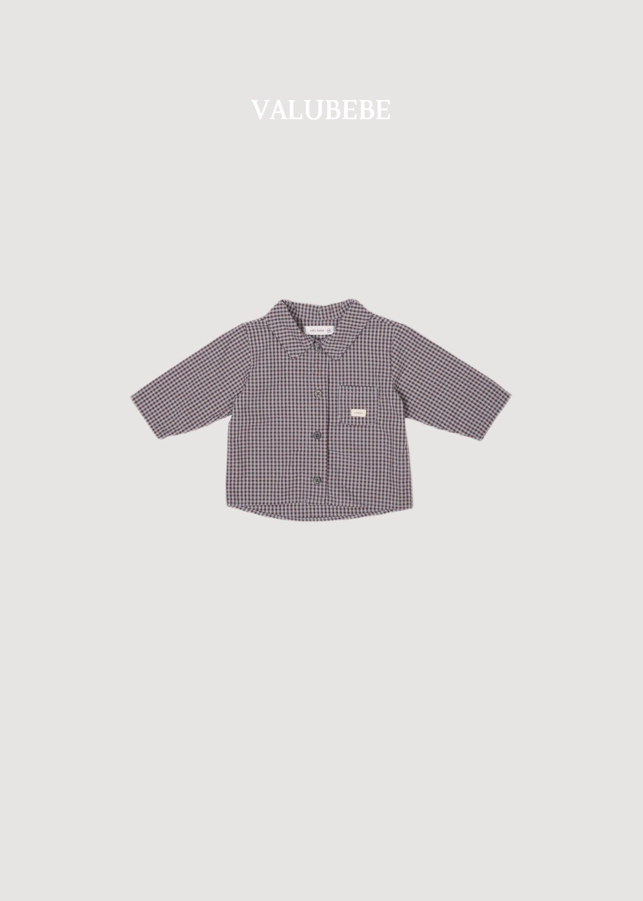 ［valubebe］Check shirt