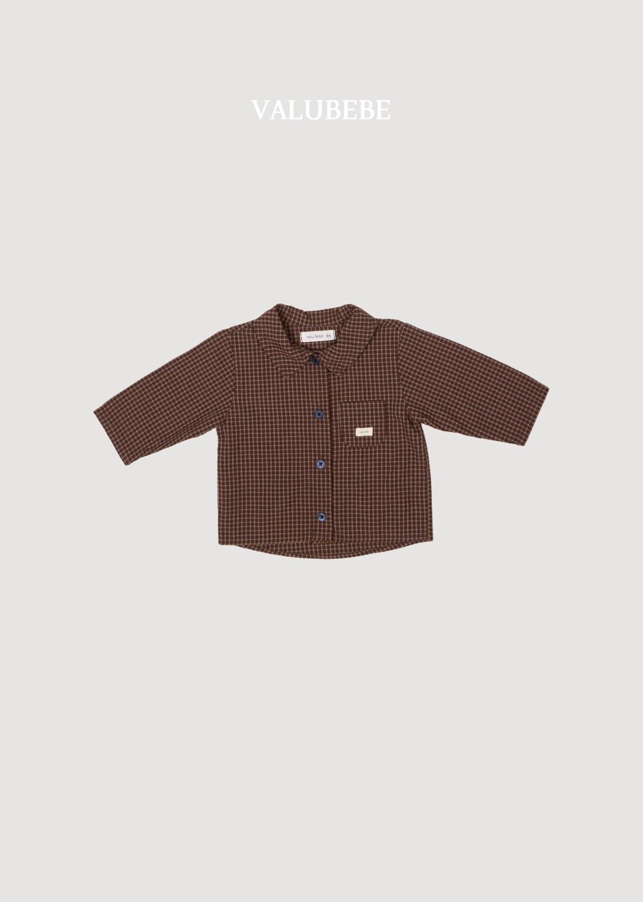 ［valubebe］Check shirt