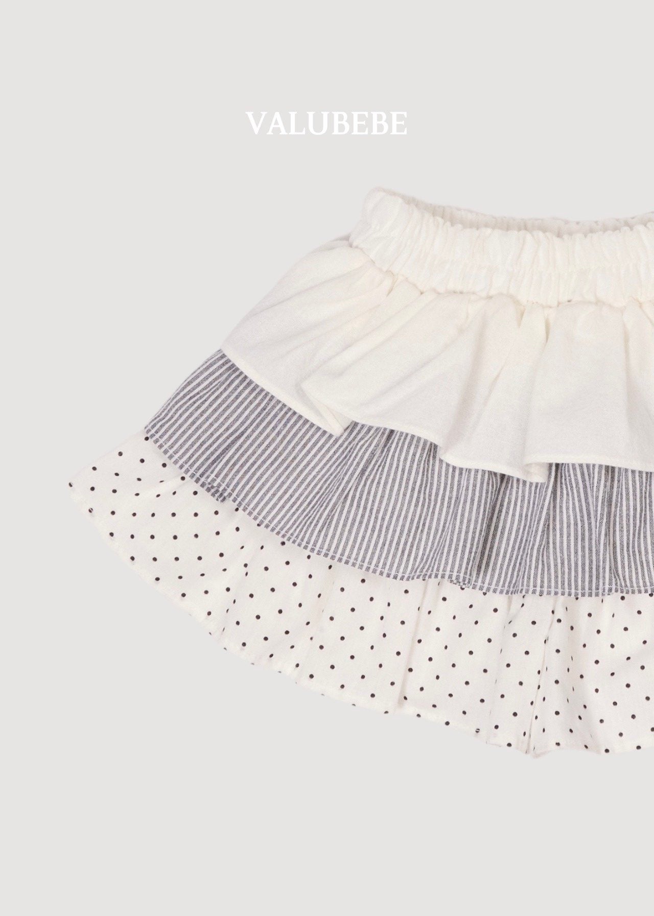 ［valubebe］Frill cancan skirt pants