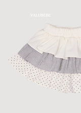 ［valubebe］Frill cancan skirt pants