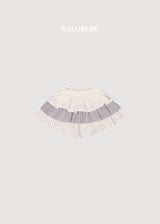 ［valubebe］Frill cancan skirt pants