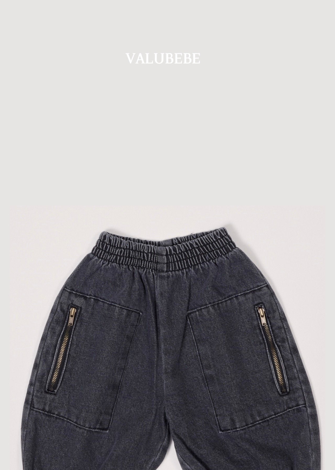 ［valubebe］Andy zipper denim pants