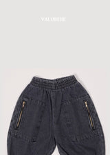［valubebe］Andy zipper denim pants