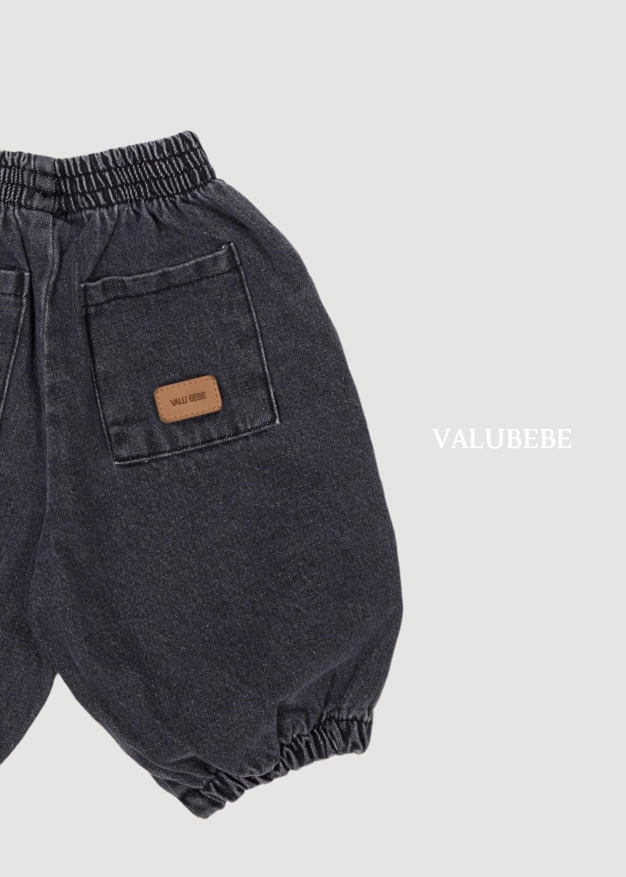 ［valubebe］Andy zipper denim pants
