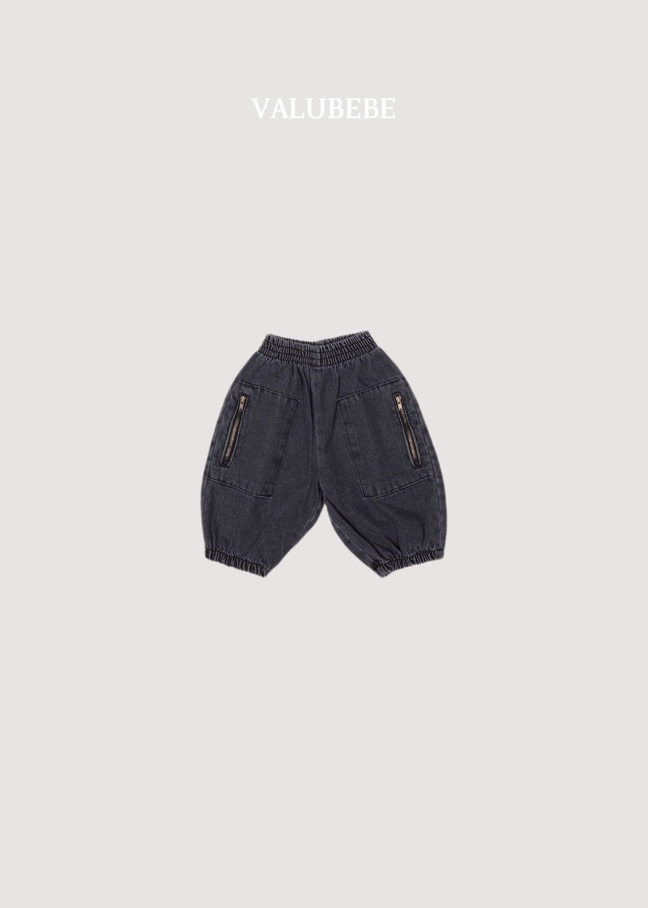 ［valubebe］Andy zipper denim pants